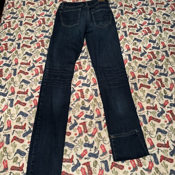 Womens American Eagle Skinny Jeans 0 Long - Picture 3 of 5